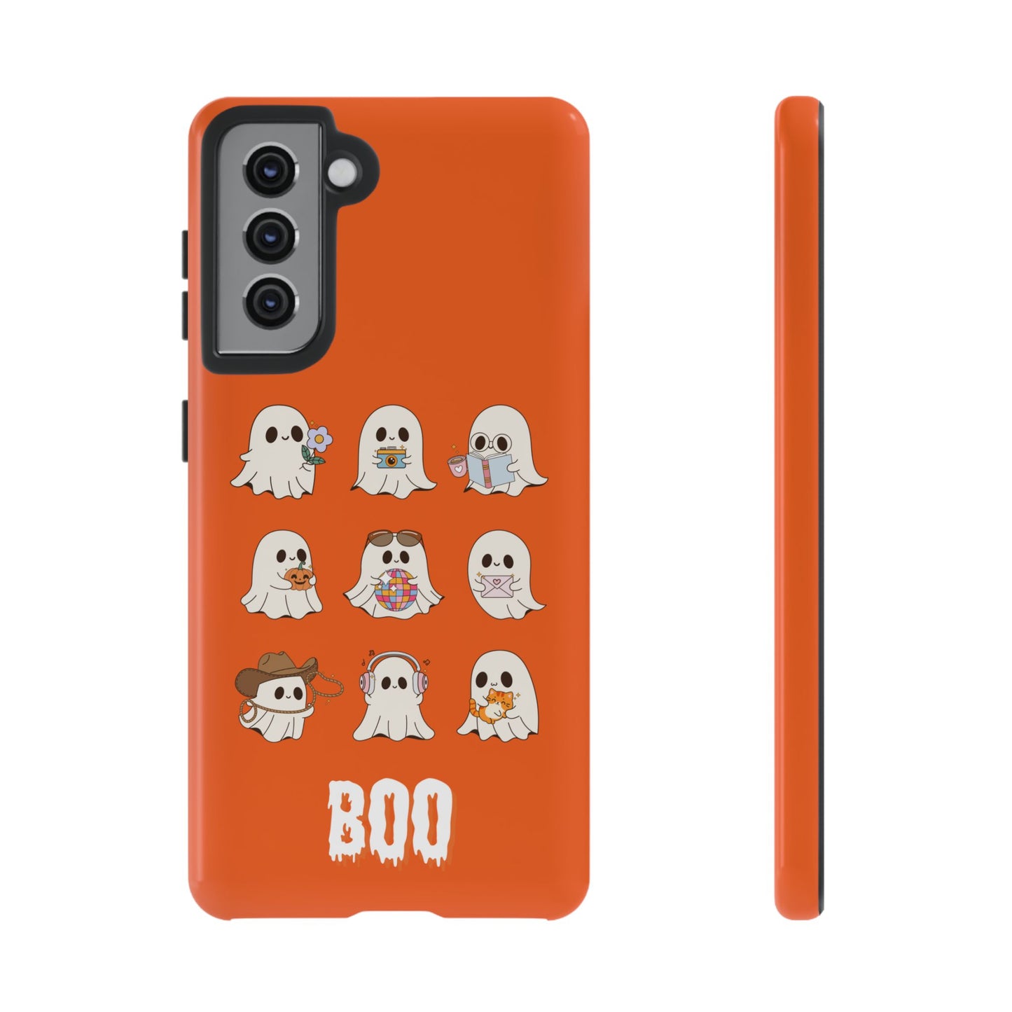 Ghostly Boo Phone Case, Halloween Cases, Cute Ghost Phone Cover, Trick-or-Treat Accessories, Spooky Gift for Halloween