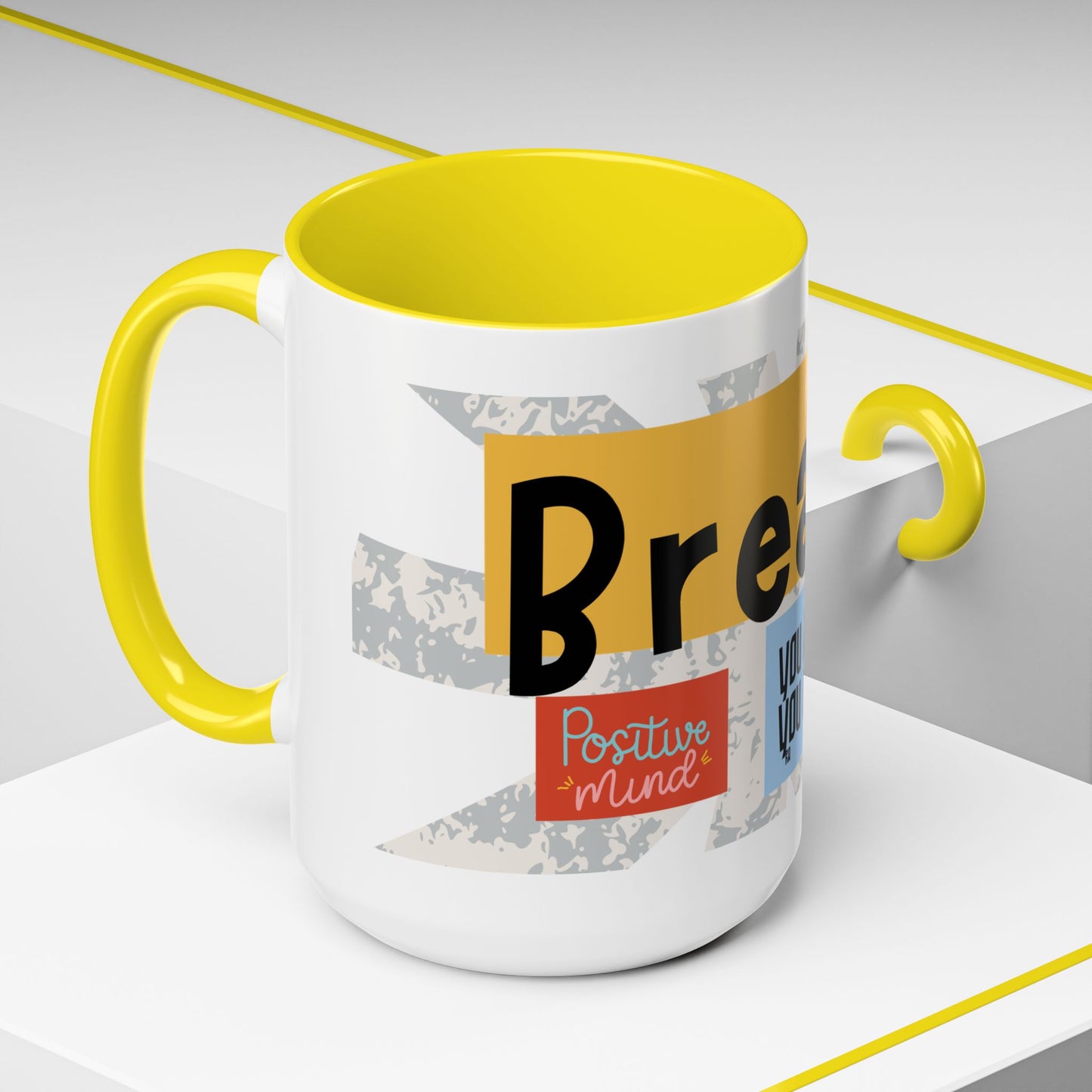 Inspirational Accent Coffee Mug - Mindful Reminder for Daily Positivity