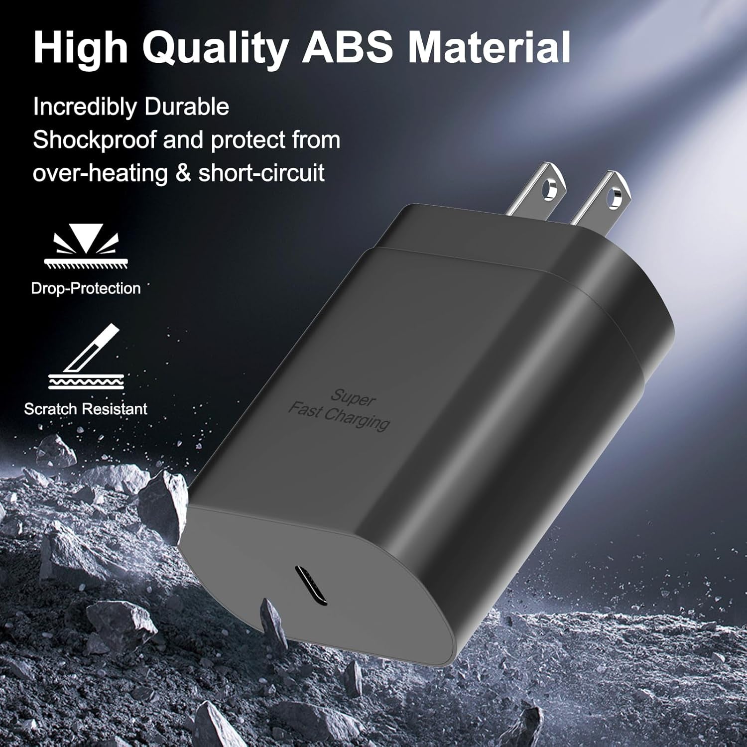 Samsung 25W USB-C Super Fast Charging Power Adapter - 2 Pack for Galaxy S25/S24/S23/S22/Note 20/S20/S21 & Tab S8