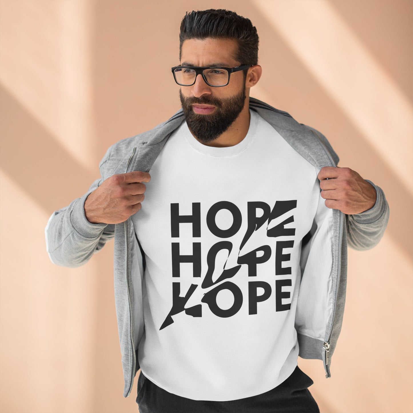 Hope Unisex Crewneck Sweatshirt, Inspirational Gift, Cozy Apparel, Motivational Wear, Encouragement Outfit, Everyday Comfort