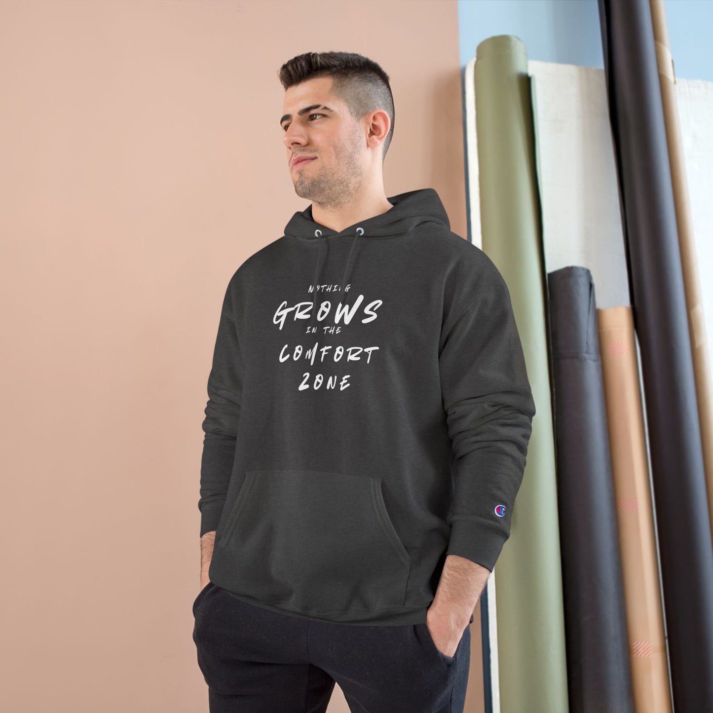 Nothing Grows in the Comfort Zone Motivational Hoodie