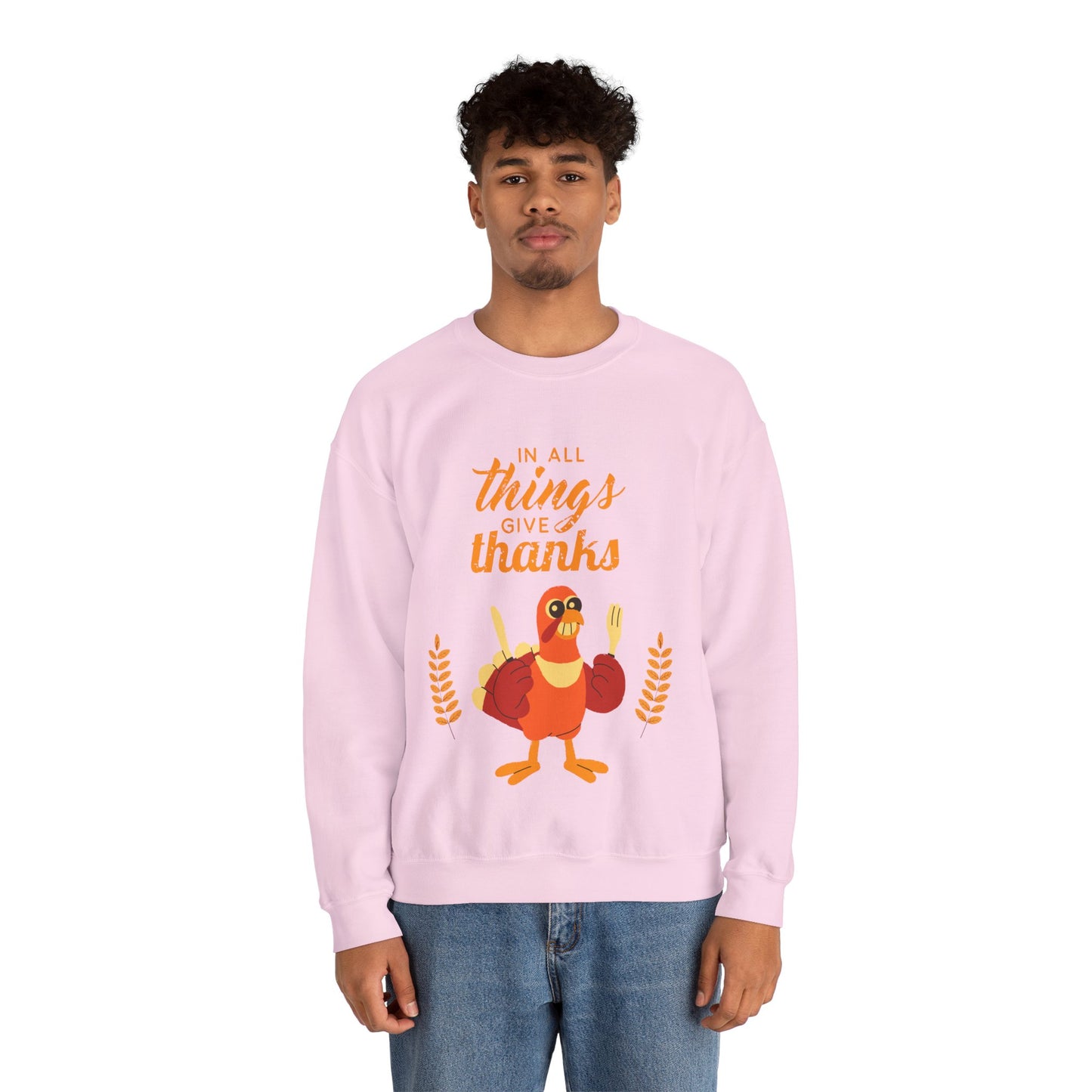 Thanksgiving Crewneck Sweatshirt, Unisex Sweatshirt, Cozy Fall Apparel, Holiday Gift, Seasonal Sweater