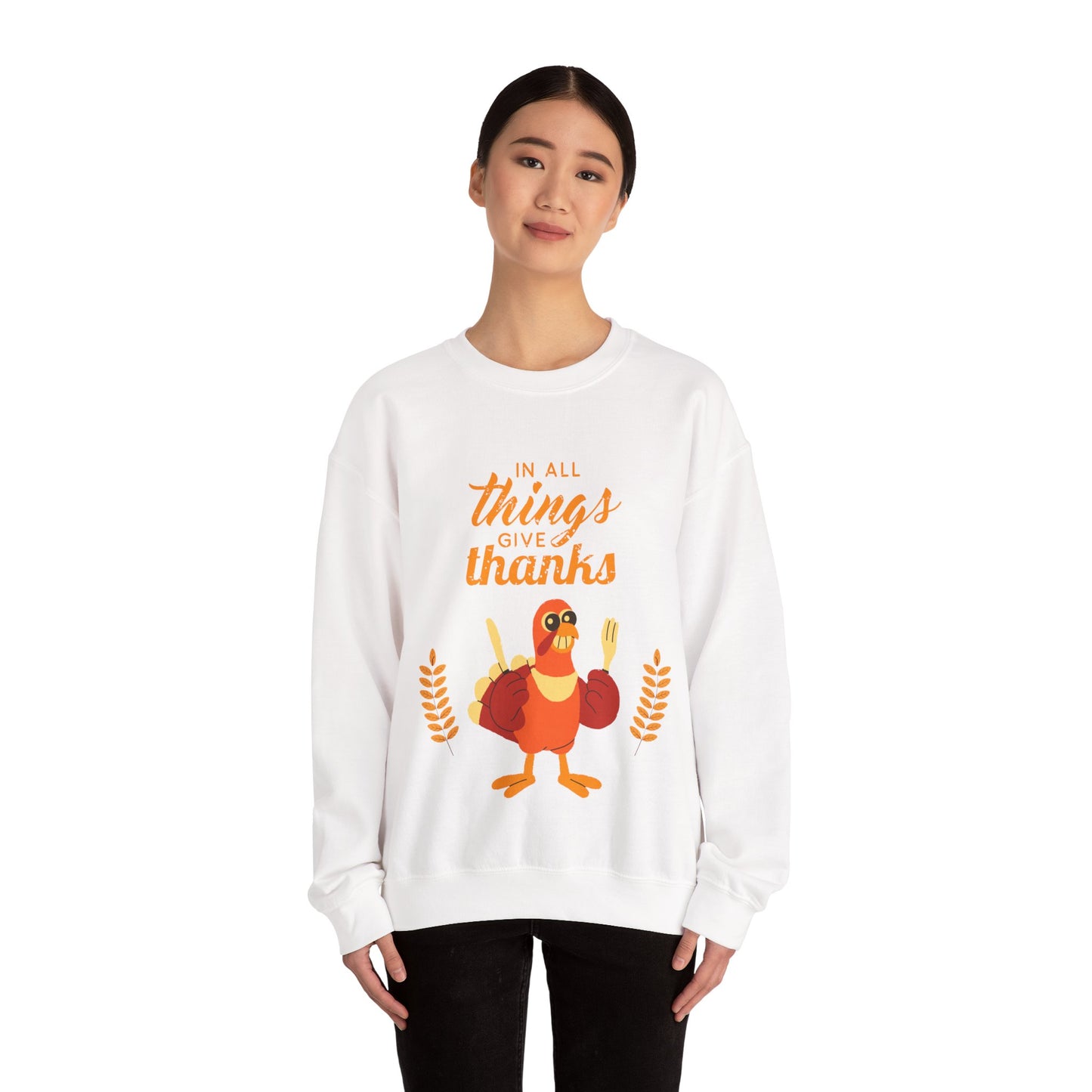 Thanksgiving Crewneck Sweatshirt, Unisex Sweatshirt, Cozy Fall Apparel, Holiday Gift, Seasonal Sweater