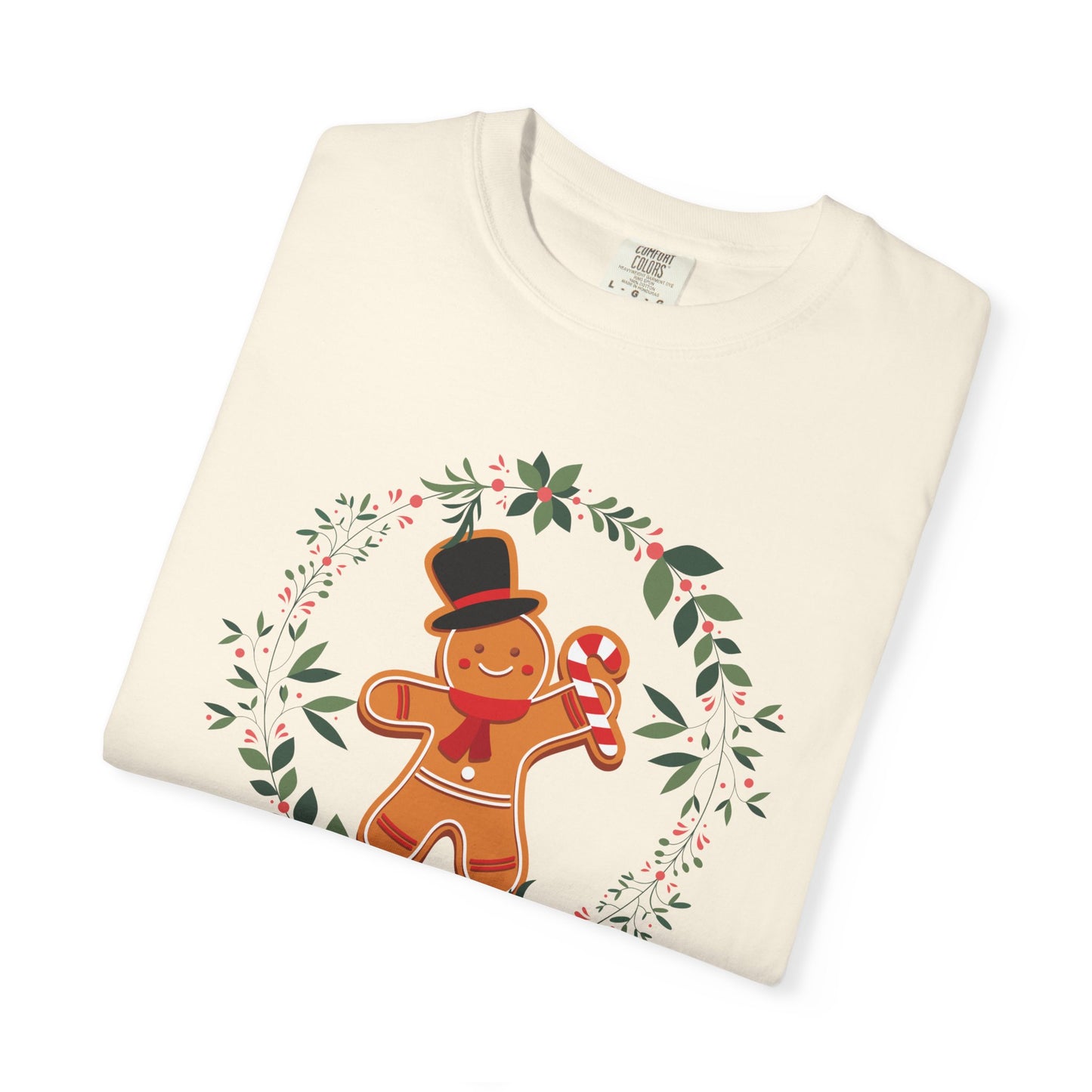Gingerbread Christmas T-Shirt, Holiday Top, Christmas Gift, Unisex Tee, Festive Apparel, Family Matching Shirt