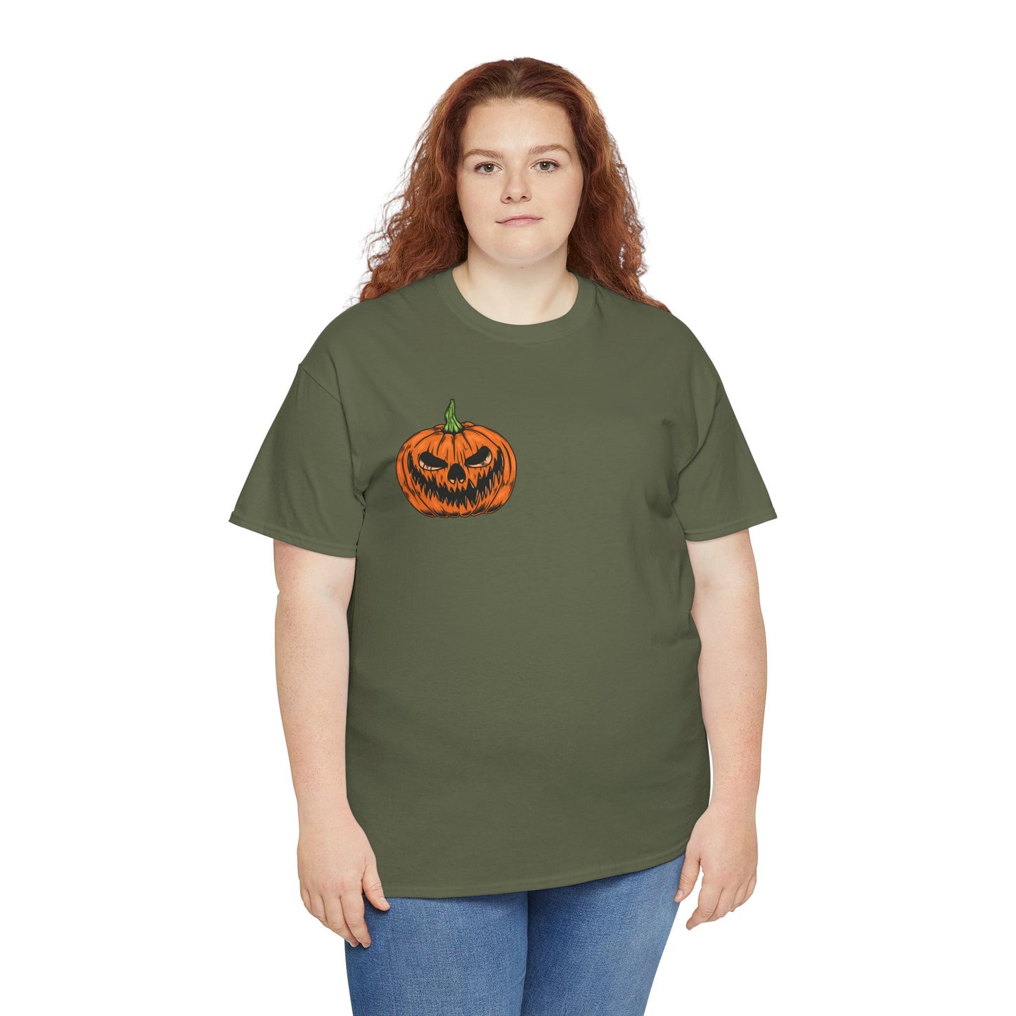 Halloween Unisex Tee, Spooky Pumpkin Shirt, Trick or Treat Graphic T-Shirt, Fall Clothing, Halloween Party Attire