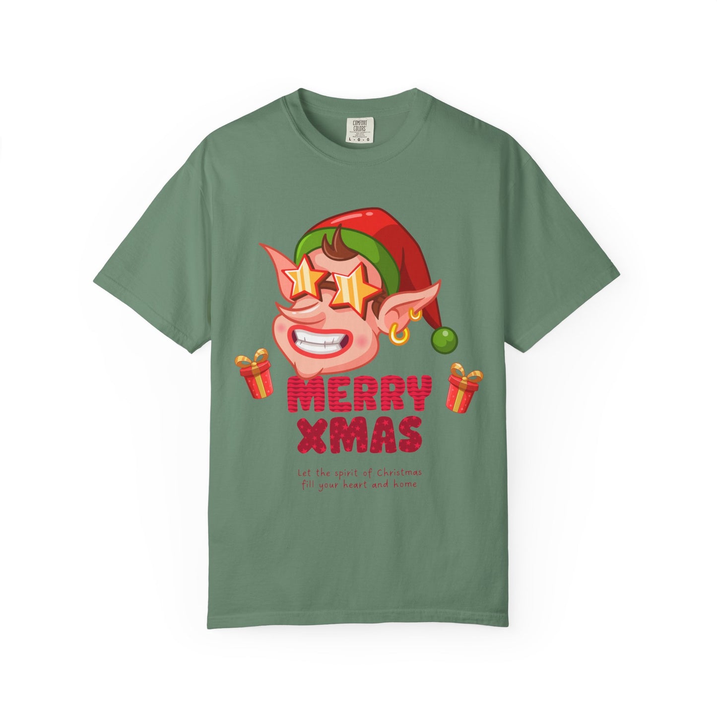 Fun Christmas Elf T-Shirt, Holiday Apparel, Merry Xmas Shirt, Unisex Gift, Festive Clothing, Xmas Party Outfit
