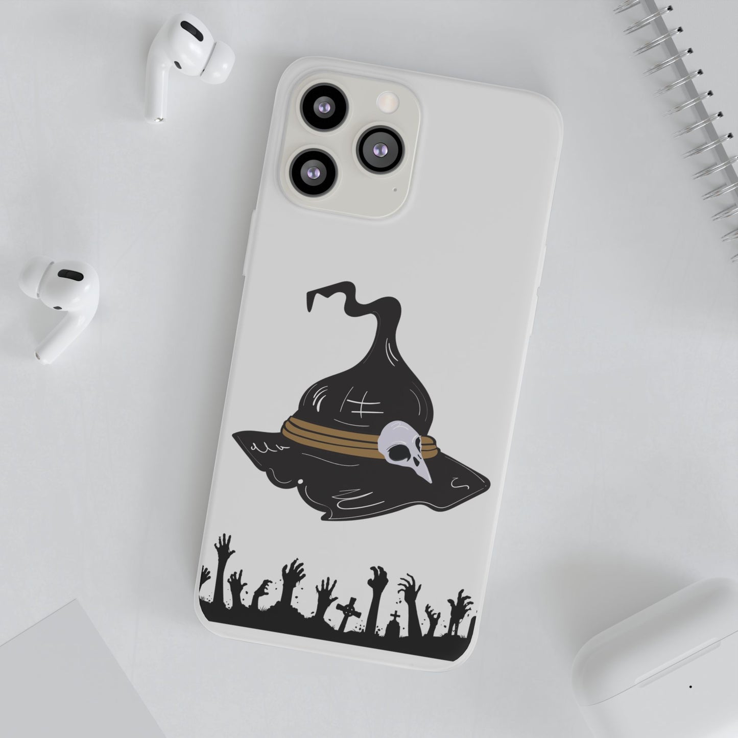Halloween Witch Hat Flexi Cases, Spooky Phone Covers, Witchy Gift Ideas, Fall Decor, Unique Cellphone Accessories