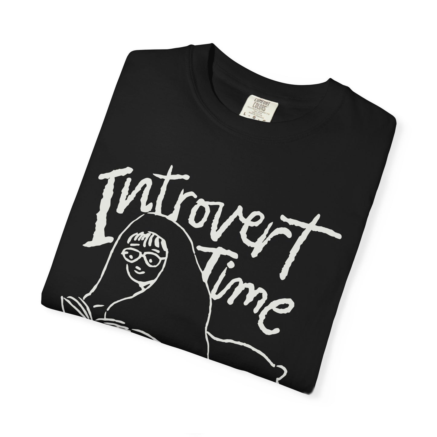 Unisex Introvert Time T-shirt, Cozy Graphic Tee for Introverts, Perfect Gift for Book Lovers, Relaxation Shirt, Comfy Everyday Wear