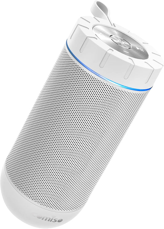 Bluetooth Speaker, IP65 Waterproof Portable Speaker with 360° HD Stereo Sound, Punchy Bass, TWS Pairing, 24H Playtime, Wireless Speakers for Home/Outdoor/Camping/Beach, Gifts for Unisex